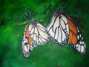 Voir le détail de cette oeuvre: Papillons monarques